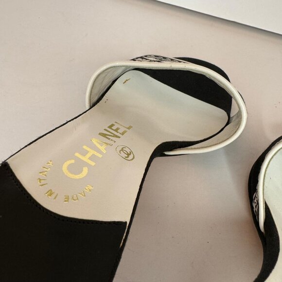CHANEL Embroidered Slides - Picture 11 of 14